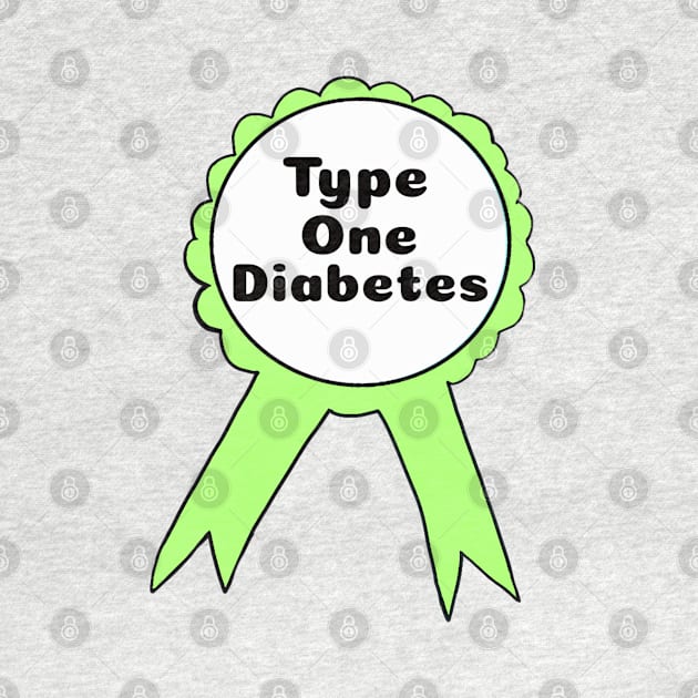 T1D Ribbon - Lime Green by CatGirl101